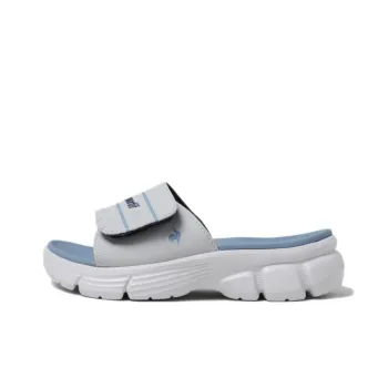 Le Coq Sportif L2K Slip Resistant Abrasion Resistant Slide Slippers Unisex Gray Blue