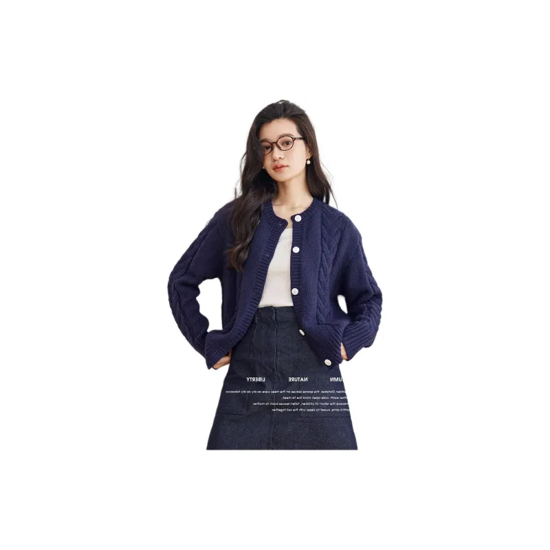 ZIMO Knitwear Women's Navy Blue-1