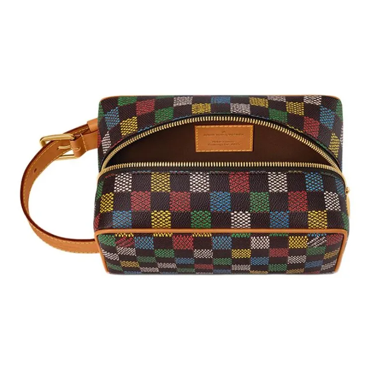 LOUIS VUITTON Locker Dopp Kit Lv Vers Damier Ebene Multicolor-3