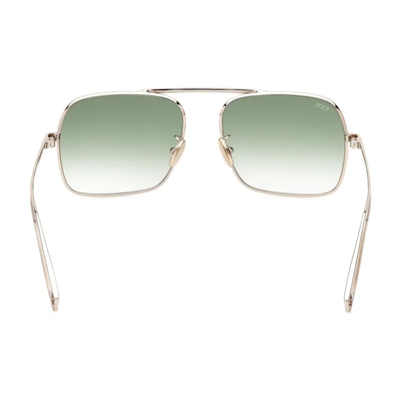 TOD'S Metal Rectangular Sunglasses Men's Gold-2