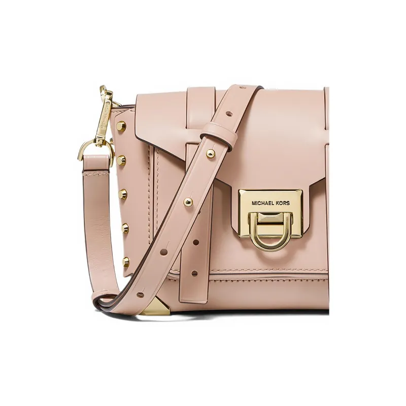 MICHAEL KORS Leather, Textile Satchel Bag, Crossbody Bag, Shoulder Bag Small Size Women's Pink-3