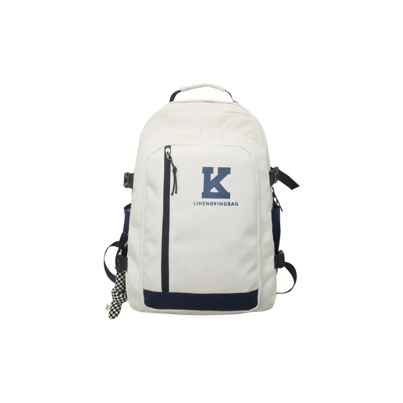 URBAN FOREST Nylon Backpack Unisex Black/Green/Khaki/White-0