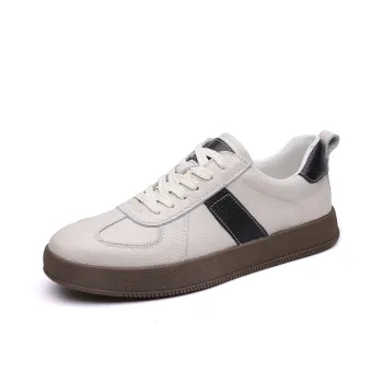 Kangaroo Head Abrasion Resistant Low Top Skateboard Shoes Unisex Ecru