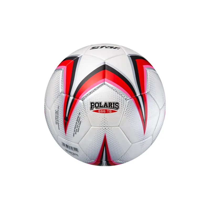 Star Size 5 Soccer PU Seamless Thermal bonding Unisex Red White-5