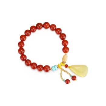 Yeon yun Jewelry Southern Red Agate Jade Bracelets Unisex
