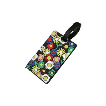 RUYISHI PVC Soft Rubber Luggage Tag Unisex Black