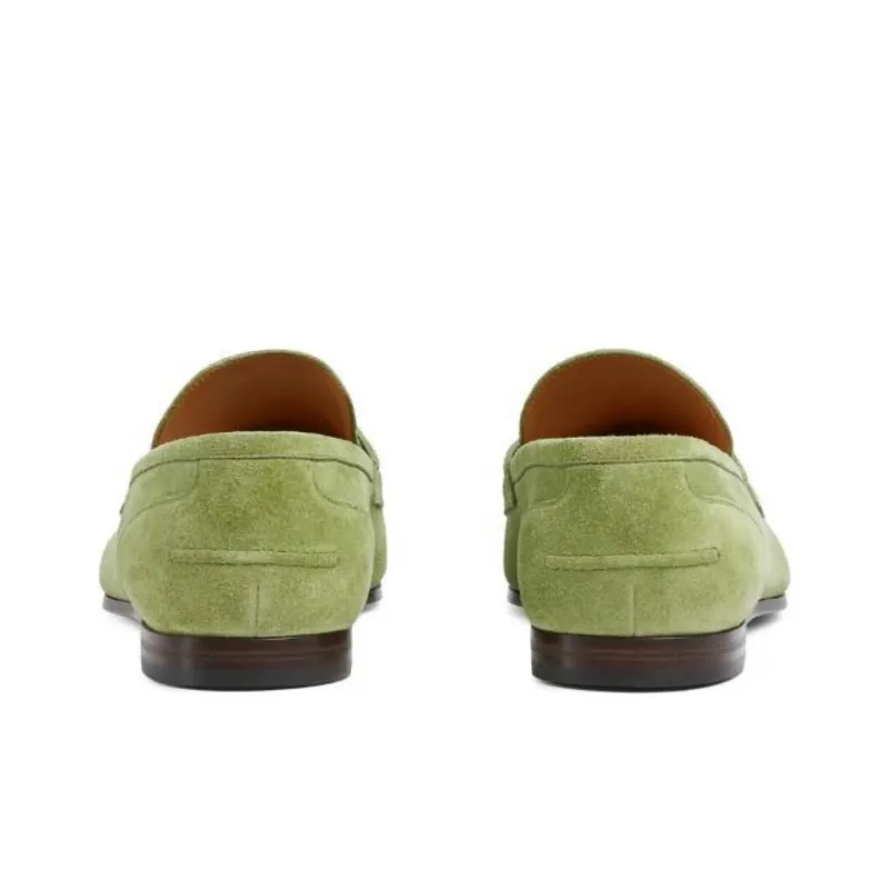 GUCCI Jordaan Loafers Men's Green-4