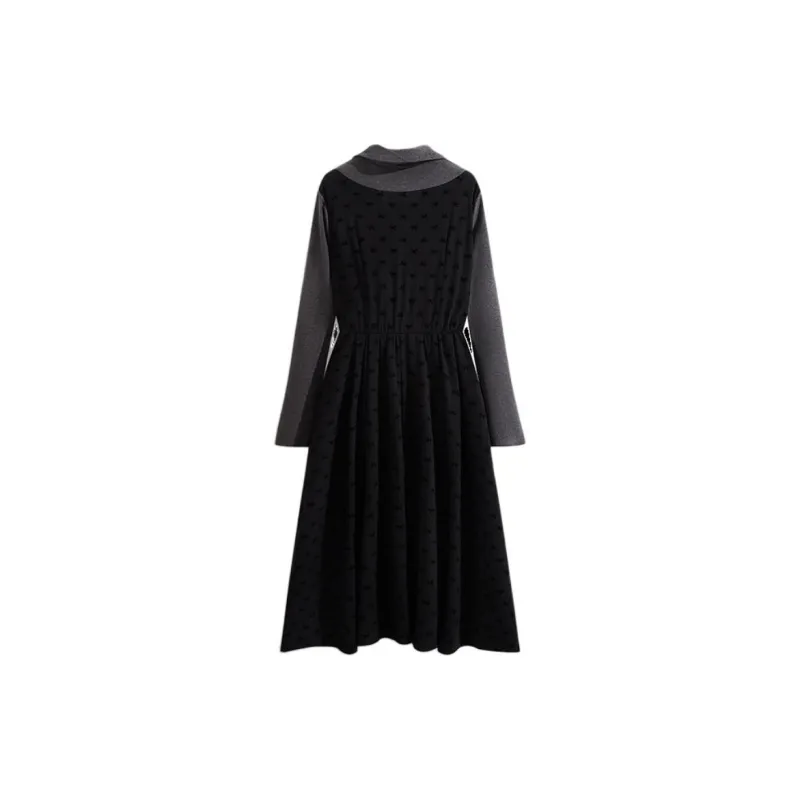 KEAB Long-Sleeved Dresses Women's Black-1