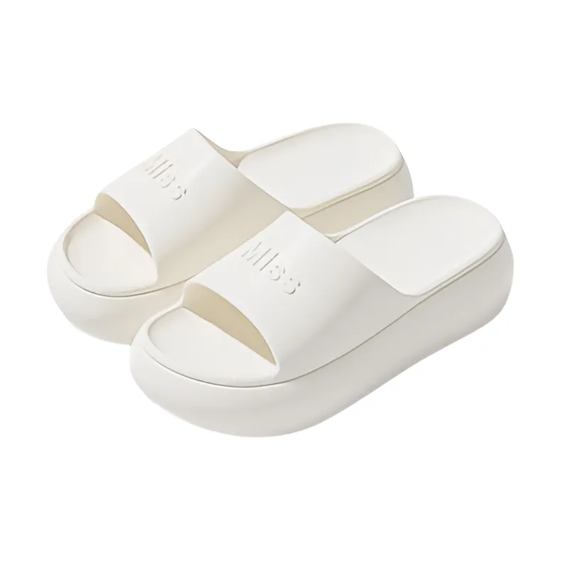 Meter EVA Minimalist Style Insulated Slippers For Summer, Versatile Height Increasing Platform Slip Resistant Slippers-3