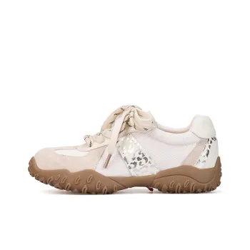 Joy&Mario Breathable Lightweight Low Top Casual Shoes Women's Beige