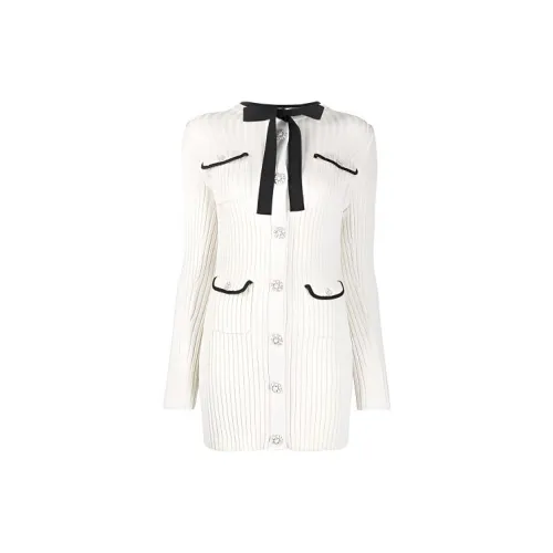 Self-portrait Long-Sleeved Dresses Women's Ivory White