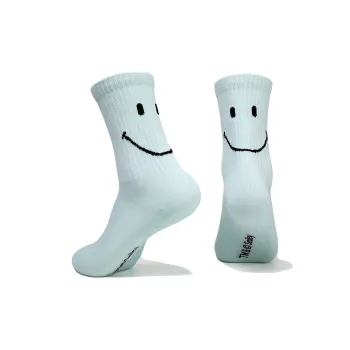 SMILEY Knee High Socks Unisex Combo Set