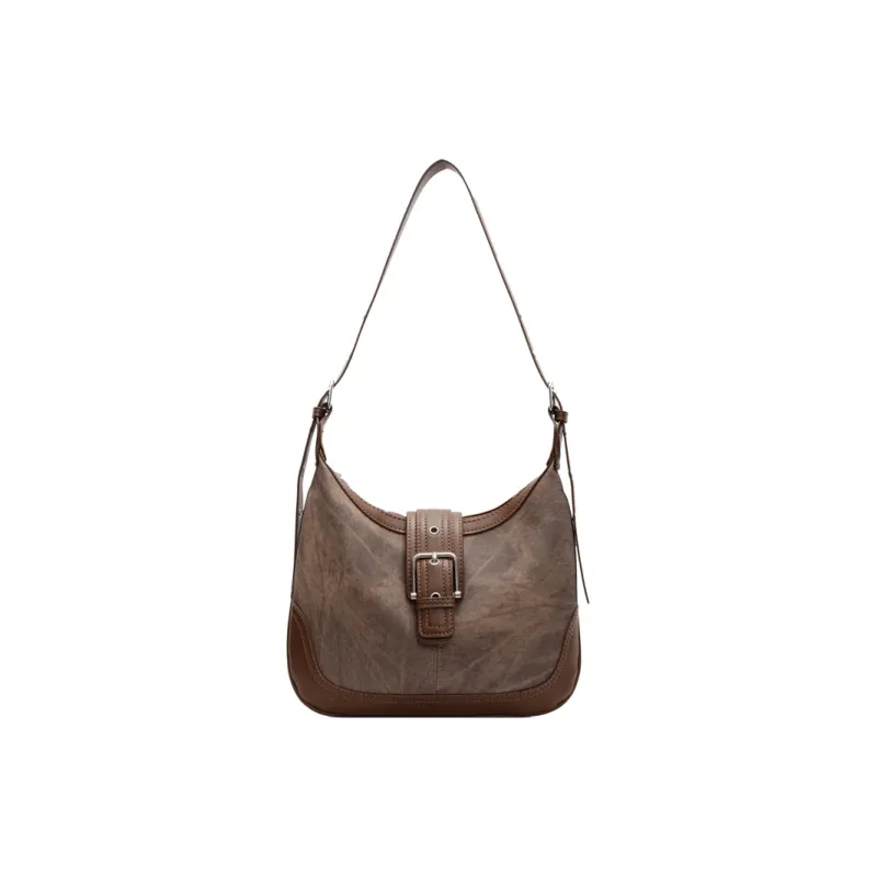 Yalu PU Crossbody Bag, Shoulder Bag Regular Women's Dark Tea/Ecru/Blue/Coffee-19