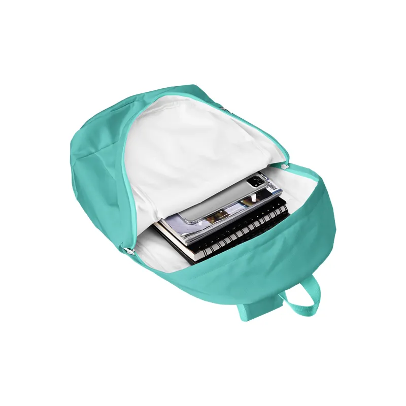 TURN UP Polyester Backpack Small Size Unisex Green-3