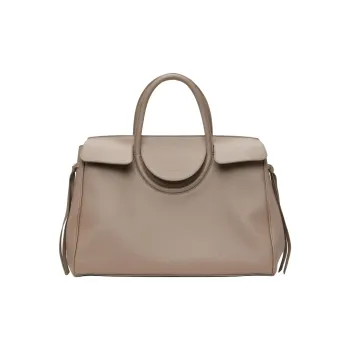 Staud MAUDE Leather Handbag Women's Taupe
