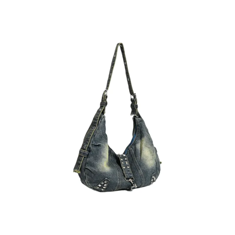 NOMK Denim Shoulder Bags Shoulder Bag Crossbody Bags Women's -Sizing Blue/Yellow/Black-1
