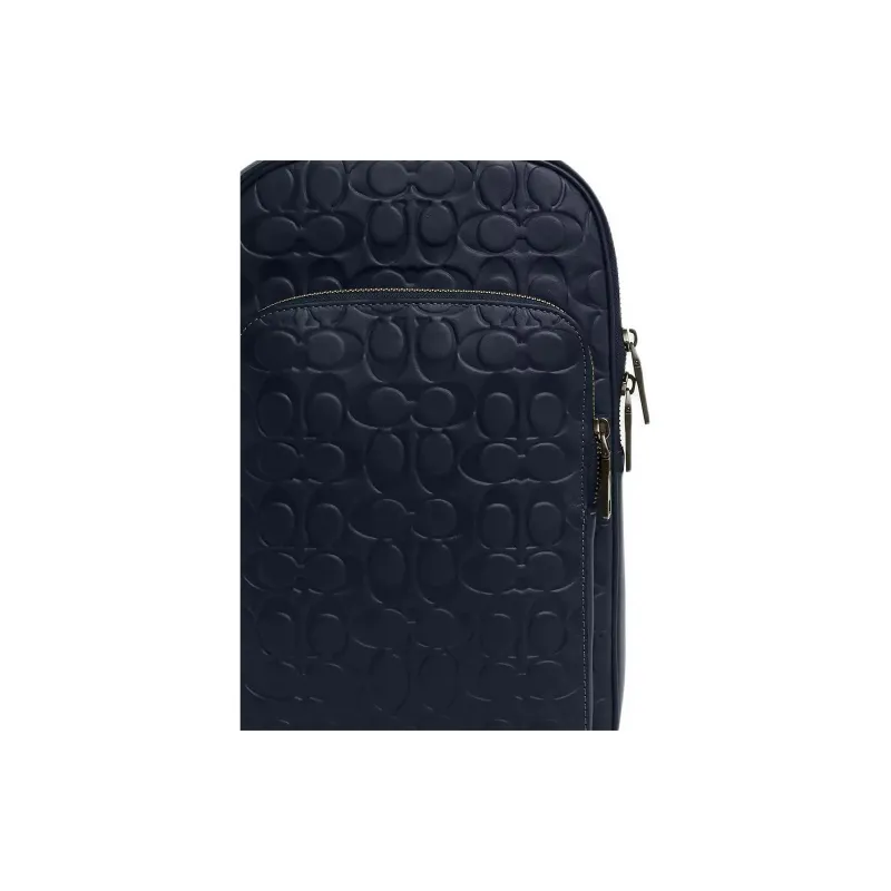COACH ETHAN Calfskin Sling Bag Trumpets Men's Midnight Marine Blue-4