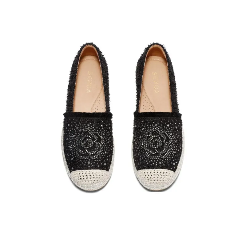 Senda Espadrilles Women's Black/Apricot/Pink-6