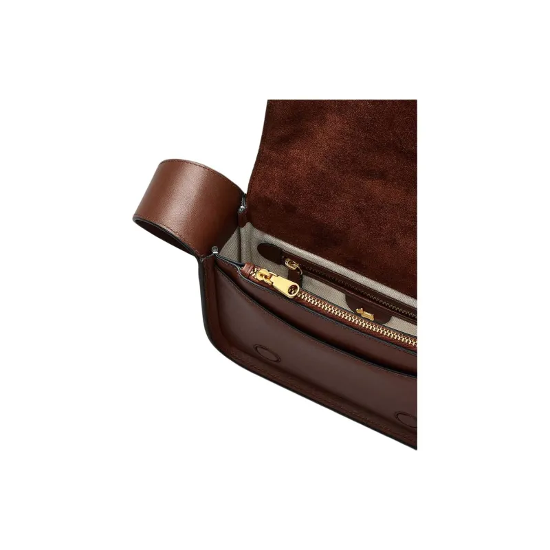 RADLEY Cow Leather Shoulder Bag Crossbody Bag Medium Size Women's Brown-6