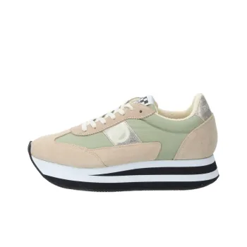 NO NAME Anti Slip Wear Resistant Low Top Running Shoes Women's Beige Green