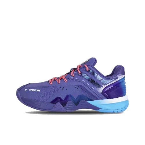 VICTOR Abrasion Resistant Low Top Badminton Shoes Unisex Blue