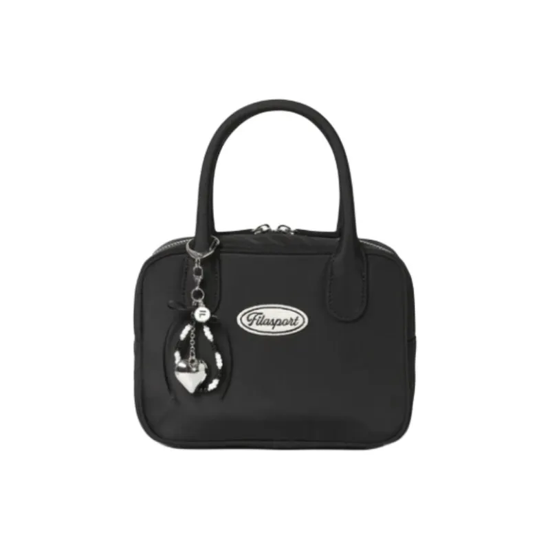 FILA Polyester Tote Bag Shopping Bag Handbag Small Size Women's Black-0
