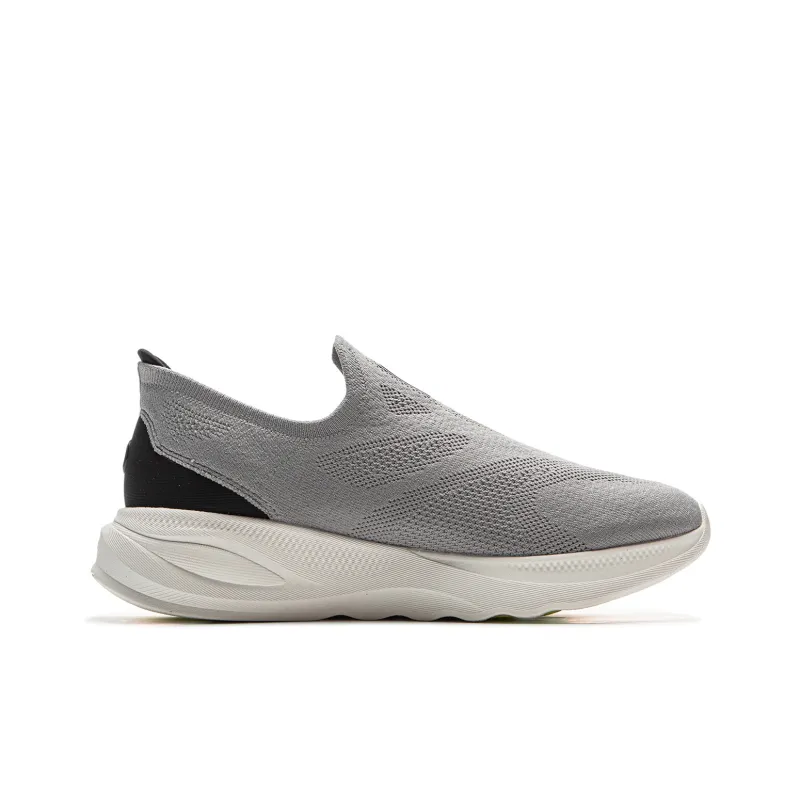 LiNing SOFT GO 2 Breathable And Sweat-absorbent Low-Top Casual Shoes Men's Gray-1