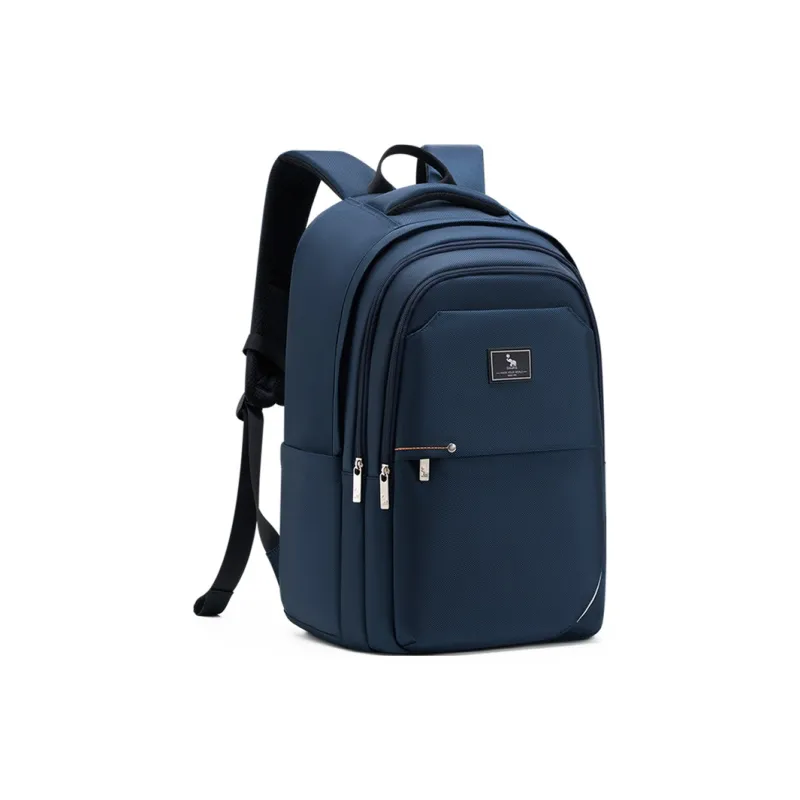 OIWAS Fabric Travel Backpack Laptop Bag Backpack Unisex Black/Blue-7