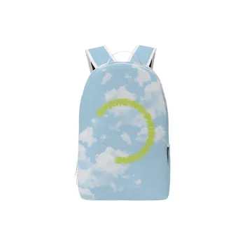 Spare No Pains. Polyester Students Backpack Regular Unisex Blue