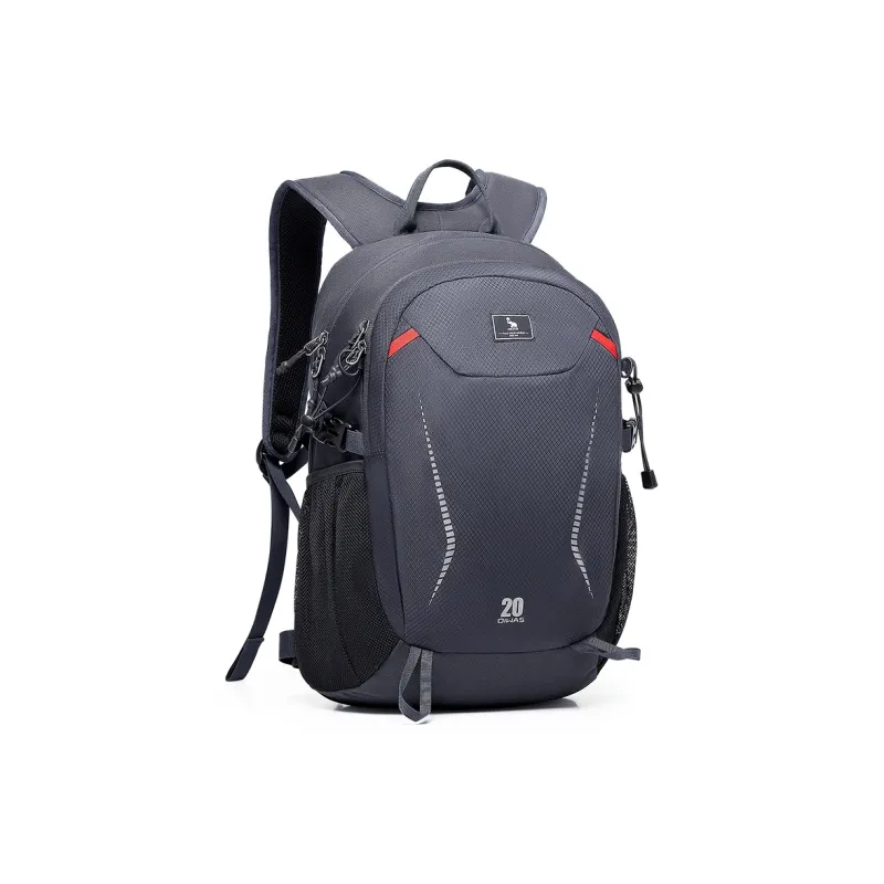 OIWAS Fabric Mountaineering Bag Backpack Regular Unisex Black/Dark Blue/Dark Gray-14