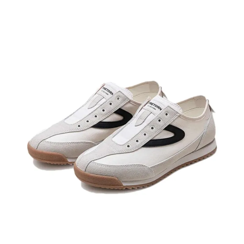 TRETORN Low-Top Casual Shoes Unisex White Black-2