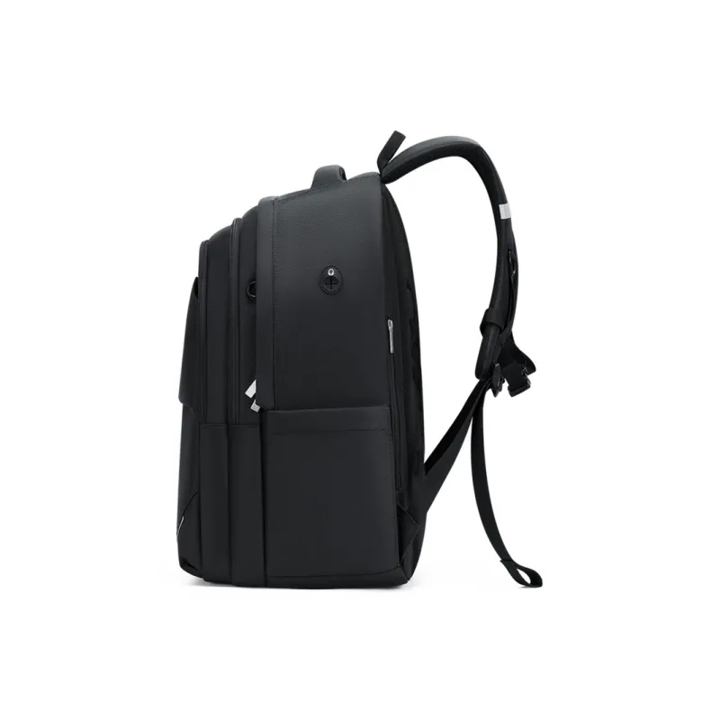 OIWAS Fabric Travel Backpack Laptop Bag Backpack Unisex Black/Blue-3