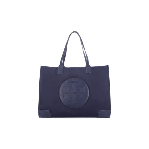 TORY BURCH Ella Logo Tote Tory Navy