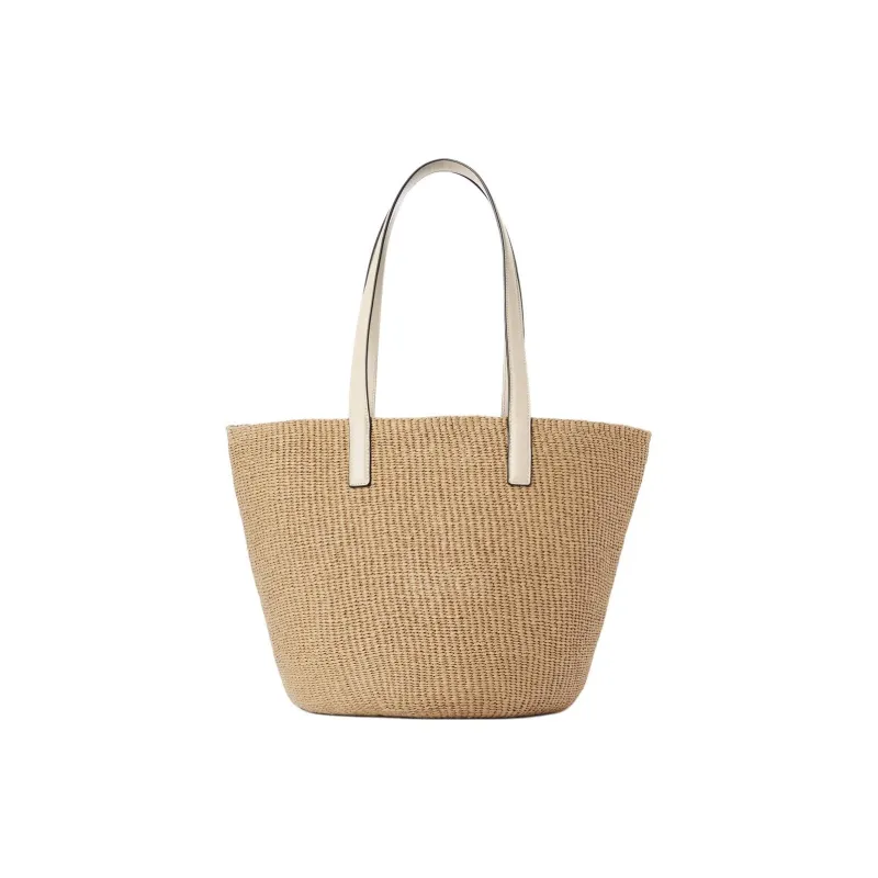 Chloe Paper Tote Bag, Shopping Bag, Shoulder Bag Tubas Women's Deep Ivory-2