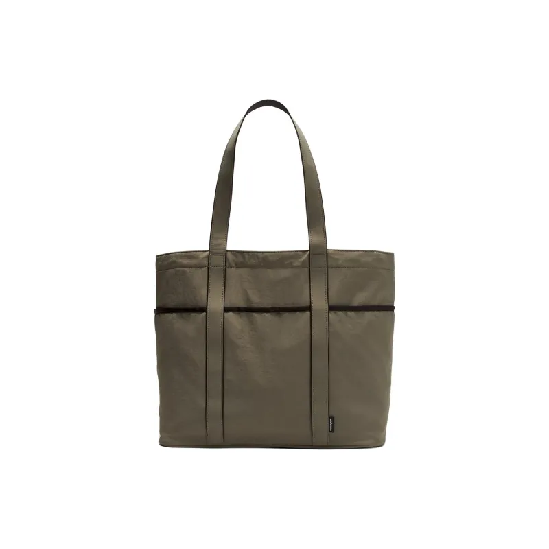 Lululemon Recycled Nylon Tote Bag Shopping Bag Handbag Shoulder Bag Unisex Gray Sage & Black-1