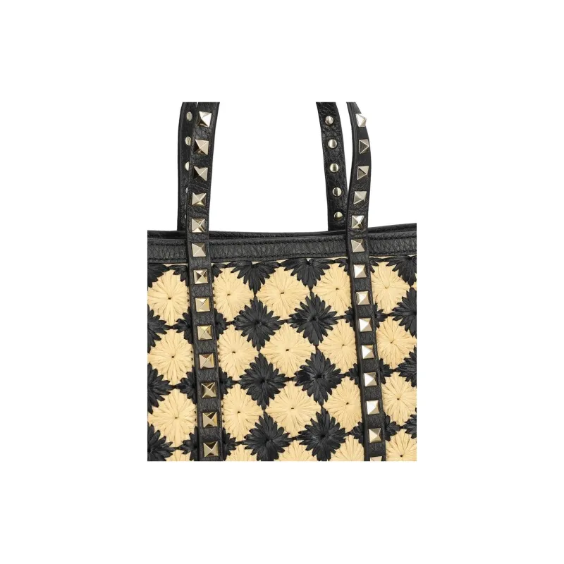 Valentino GARAVANI Polyamide Tote Bag Shopping Bag Shoulder Bag Crossbody Bag Handbag Women's Beige-3