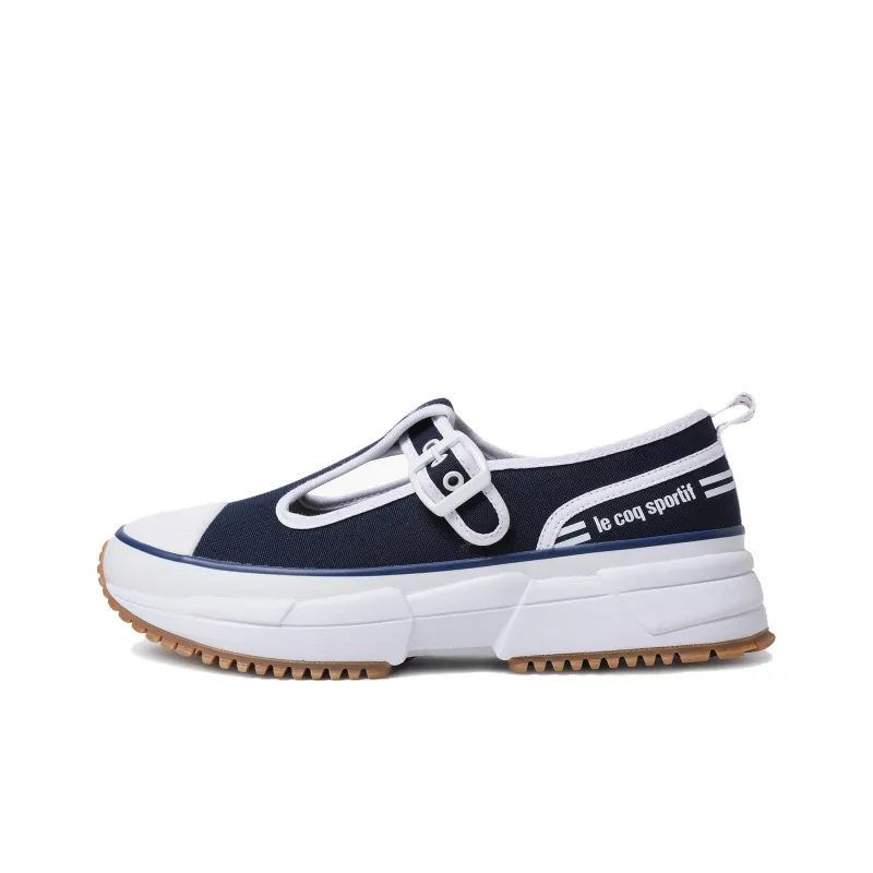 Le Coq Sportif Anti Slip Wear Resistant Low Top Casual Running Shoes Women's Marine Blue-0