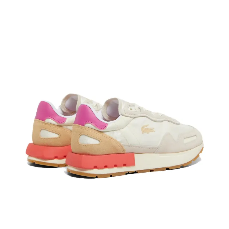 LACOSTE Anti-Slip Wear-Resistant Low-Top Casual Running Shoes Women's Beige-3