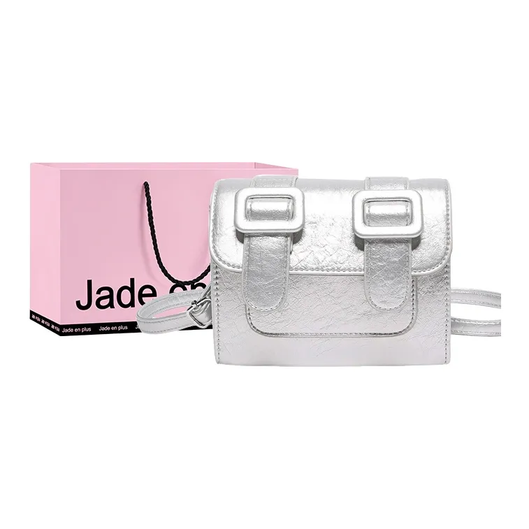 Jade En Plus PU Shoulder Bag Crossbody Bag Regular Women's Pearl White/Elegant Black/Girly Pink/Moonlight Silver-18