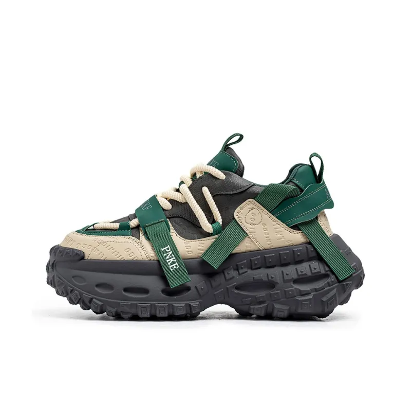 PNKE Anti-Slip And Wear-Resistant Height Increasing Low-Top Chunky Sneakers Men's-3
