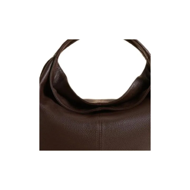 Manu Atelier Calfskin Shoulder Bag Crossbody Bag Handbag Women's Dark Umber-2