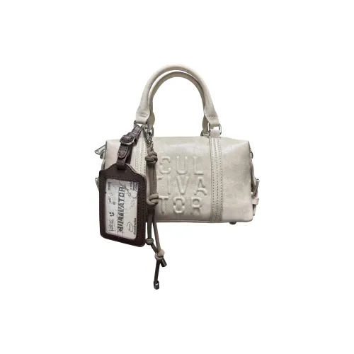 CULTIVATOR PU Crossbody Bag Small Size Unisex Rose Red/Ecru