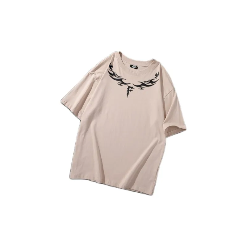 FONDLOOK T-Shirt Unisex Beige Apricot-2