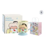 [Blue Gift Bag]Crayon Shin-Chan Shiro Collection High-Foot Cup