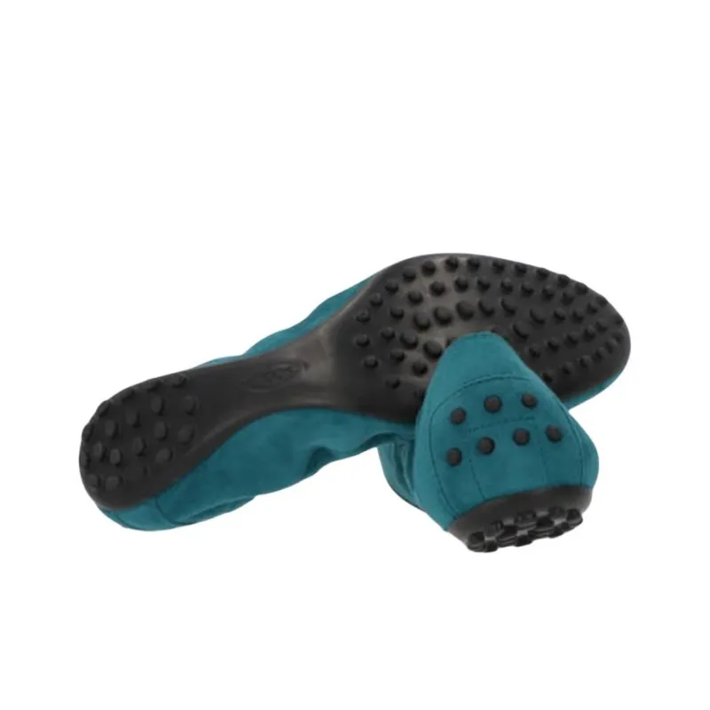 TOD'S Beanie Shoes Women's Peacock Blue-5