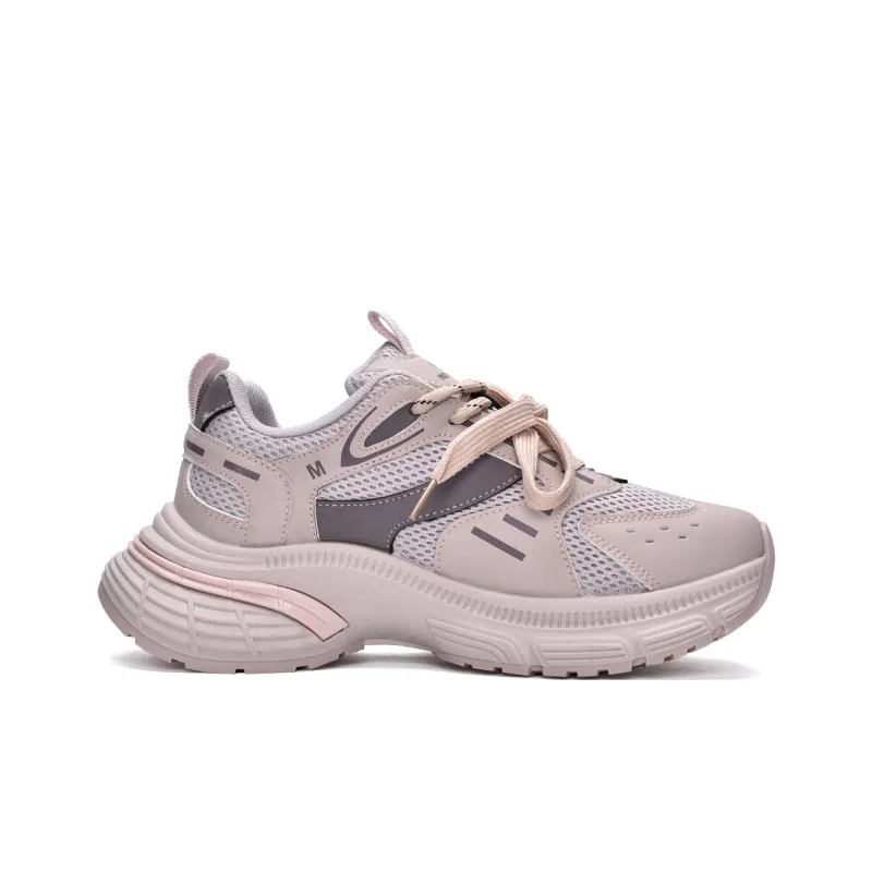 MISTERY Support Wear-Resistant Slip-Resistant Low-Top Chunky Sneakers Women's-13