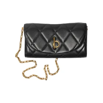Burberry Rocking Horse Lambskin Crossbody Bag, Shoulder Bag Regular Women's Black