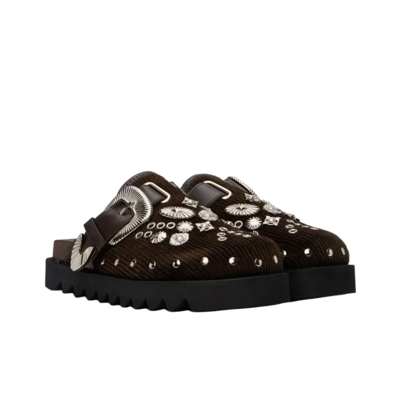 Toga Pulla Slip Resistant Closed Toe Slippers Women's Brown-1