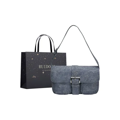 Smart Denim Shoulder Bag Women's Dark Blue/Light Blue/Denim Blue/Black