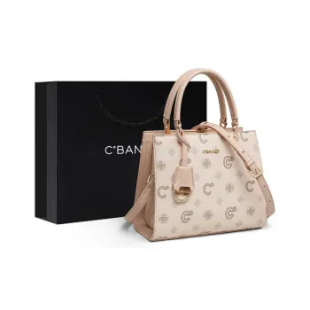 C°BANNER Synthetic Leather One Shoulder Underarm Tote Handbag Regular Women's Light Pink